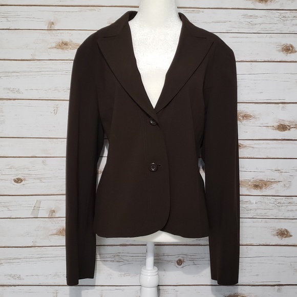 Lafayette 148 New York Dark Brown Blazer